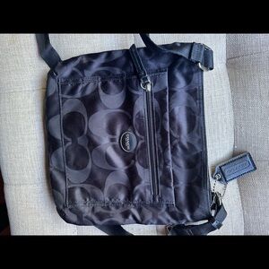 Coach Black nylon Crossbody bag perfect condition